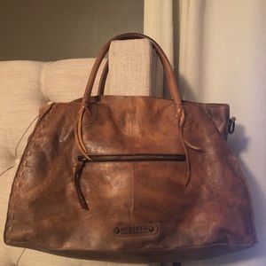 Bed Stu Rockaway Distressed Leather Tan Bag
